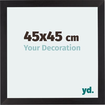 Your Decoration - Fotolijst 45x45 cm - MDF - Zwart Houtnerf - Mura