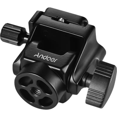 Tête panoramique à tête inclinable monopode M-12 avec plaque à dégagement rapide 1pcs quick release plate black