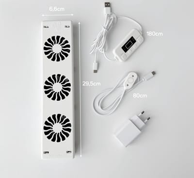 Radiator ventilator Single Set- Verwarming ventilatie - Geschikt voor bijna alle typen radiatoren
