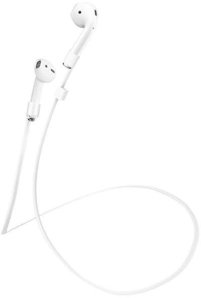 Jumada's - Anti-Lost koord - Draad voor oortjes - Geschikt voor Airpods - Siliconen - Wit