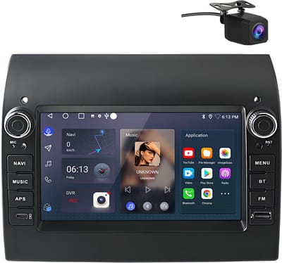 Junsun Android 15 Autoradio Geschikt Voor Fiat Ducato Peugeot Boxer Citroën Jumper 2012-24 , Draadloze CarPlay & Andriod Auto, GPS-Navigatie, Bluetooth, Achteruitrijcamera, Stuurwielbediening, DAB+, WiFi, 7-inch Touchscreen, DSP, Quad-core processor