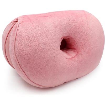 Coussin Orthopédique Multifonction Double Confort Oreiller pour Bassin Mousse à Mémoire Rehausseur de Hanches Coussin de Siège Hanches Hautes Idéal pour le Soulagement de la Pression Haute Qualité rose