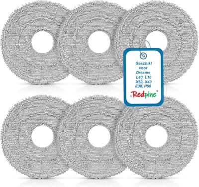 RedPine Wasbare Dweildoeken geschikt voor Dreame L50, L40, L10s, X50, X40 Ultra dweilpads vervanging