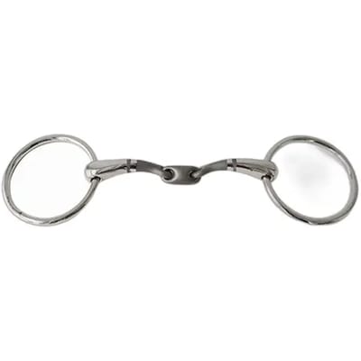 Mors simple voor paard met dubbele gebogen mondring Sefton