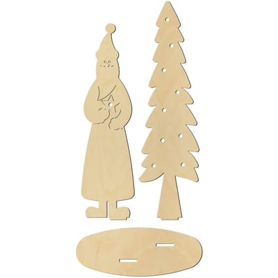 Staande figuur "Santa Claus met Spar"