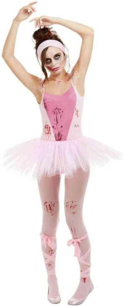 Smiffys Kostuum -S- Zombie Ballerina Roze
