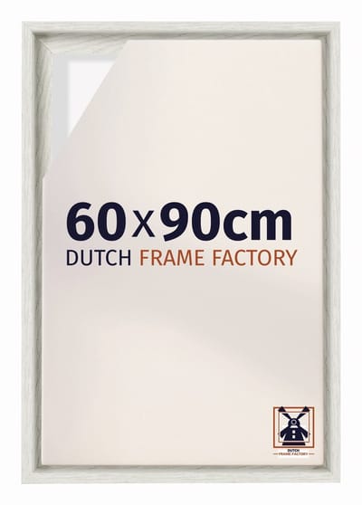 Baklijst 60x90 cm - White Wash - Geschikt voor Canvasdoek - MDF Baklijst Lausanne