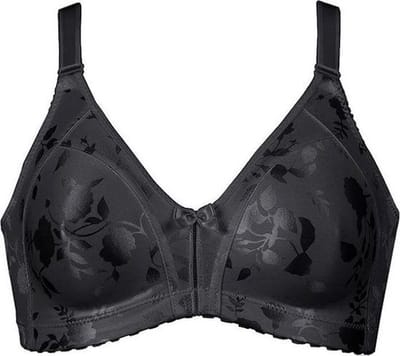 Naturana - Minimizer bh met bloemenpatroon - 5363 - Zwart - 100C