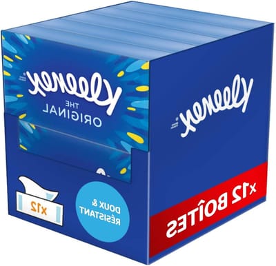Zachte Tissues - Papieren Doekjes - Dagelijks Gebruik - Chloorvrij Gebleekt - 12 Dozen - Multicolor