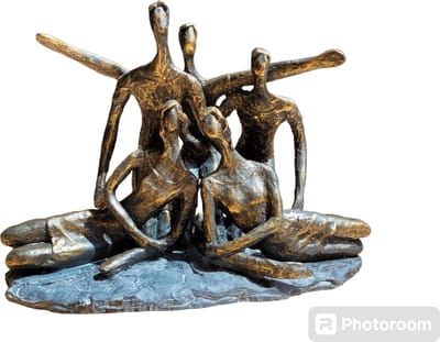 Sculptuur familie 5 personen