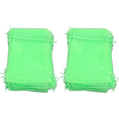 100 STUKS Beschermnetzak voor Fruit Herbruikbare Tuin Mesh Barrièrezak voor Plant Bloem Fruitbomen 10 X 15cm