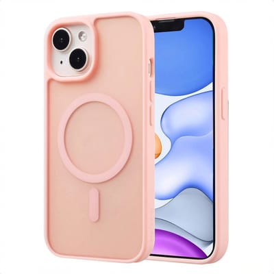 imoshion Hoesje - Geschikt voor iPhone 15 - Color Guard Backcover geschikt voor MagSafe - Lichtroze