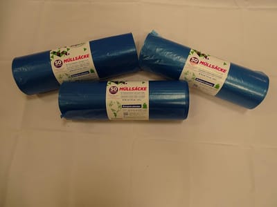 Vuilniszakken - Afvalzakken Prullenbak - Afval Scheiden - Extra Sterk Materiaal - 120 Liter - Blauw