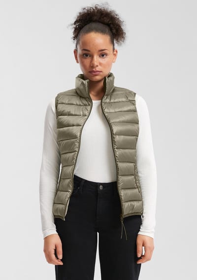 Q/S designed by - Dames jas - Maat S - Vrouwen - Khaki - vulling