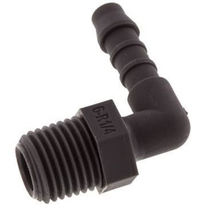 6 mm & R1/4'' PA 6 L-Slangpilaar Met Buitendraad [10 Stuks]