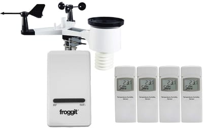 Draadloos WiFi Weerstation met Sensoren voor Binnentemperatuur en Luchtvochtigheid