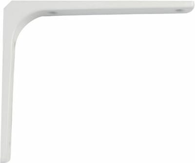 AMIG Plankdrager/planksteun van metaal - gelakt wit - H100 x B100 mm - boekenplank steunen