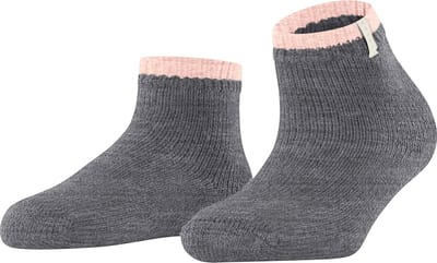 FALKE Cosy Plush gedessineerd wol alpaca sokken dames grijs - maat 35-38