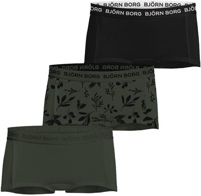 Bjorn Borg 3-Pack meisjes boxershort - minishorts - 116 - Paars