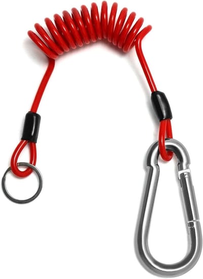 Losbreekkabel van 1.2 meter voor aanhangers, remkabel met veiligheidsfunctie.