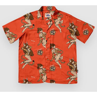 The Dudes Meow Red Hawaiian Shirt patroon