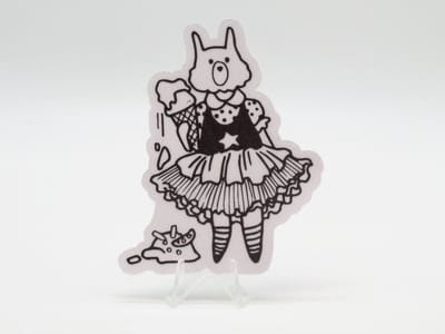 Verdrietig IJsje Kat Sticker - Dieren in het Dagelijks Leven | Vera's Arts & Dice | Schattige Stickers - Handgemaakte Stickers - Journaling - Bullet Journal - Scrapbooking - Leuke Stickers - Laptop Sticker - Telefoon Sticker | Kat Poes Kater Kitten