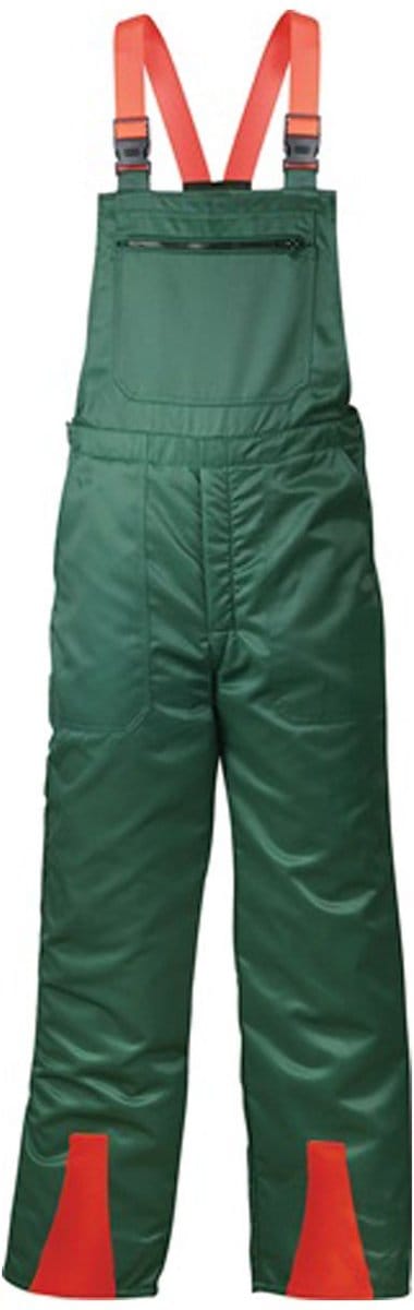 FELDTMANN Snijbeschermende Tuinbroek FICHTE groen / rood Mt. 54 - 22772-54
