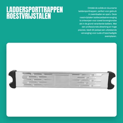 Dailygoods- Laddertrappen Antislip - Zwembadladder - Duurzaam - Roestvrij Staal - Eenvoudige Installatie - Professionele Fabricage - Zwembadtrap