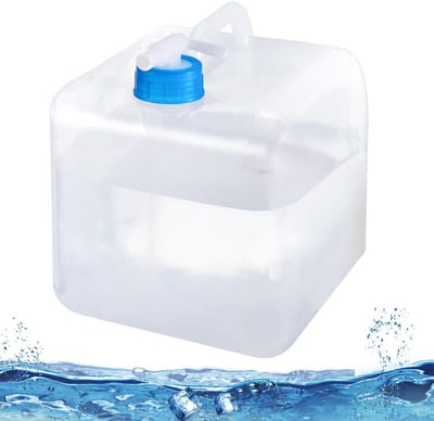 longziming - Watertank - Opvouwbare Jerrycan - Waterzakken - Opvouwbare jerrycan - 5L - Voedselveilig PE - Inclusief tuit - 147 gram lichtgewicht
