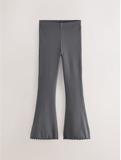 Next - Meisjes - Geribbelde legging met wijd uitlopende pijpen - Grijs