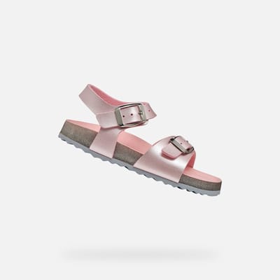 GEOX ADRIEL TIENERS Sandalen - ROZE/ZILVER - Maat 29