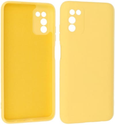 Hoesje Geschikt voor de Samsung Galaxy A03s - Fashion Color Backcover Telefoonhoesje - Geel