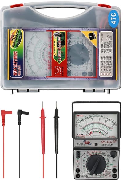 Analoge Multimeter - Wijzer Tester - Elektrische Metingen - Meerdere Functies - Draagbaar Model - Zwart