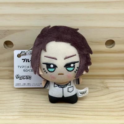 Mini Blauw Slot Pluche Speelgoed Sleutelhanger Nagi Anime Rugzak Bedel Schattige Knuffelpop Tas Decor Cadeau 10cm black