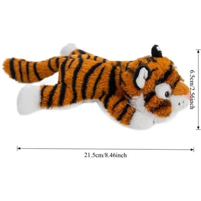 Peluche Tigre Douce et Mignonne Kawaii Porte-clés Tigre Ornements Créatifs pour la Maison Joli Pendentif de Sac à Dos Cadeau de Noël pour Enfant black