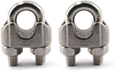 Roestvrijstalen Kabelklem voor Draad t/m M12 - U-Bolt Bevestiging (Set van 2) voor Veiligheid en Stabiliteit