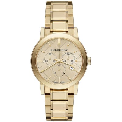 Burberry BU9753 the City Goudkleurig Stalen Dameshorloge 38
