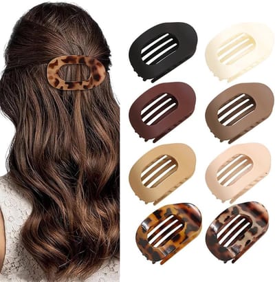 Haarklemmen 8 Stuks - Ovalen Duckbill Klemmen - Sterke Grip - Ideaal voor Elegante Haarstijlen - ShopVlot