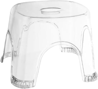Badkamerkruk - Douche stoel - Veilig zitten - Antislip ontwerp - 22 cm hoog - Transparant