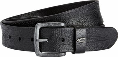 camel active Leren riem - Maat menswear-S - Zwart
