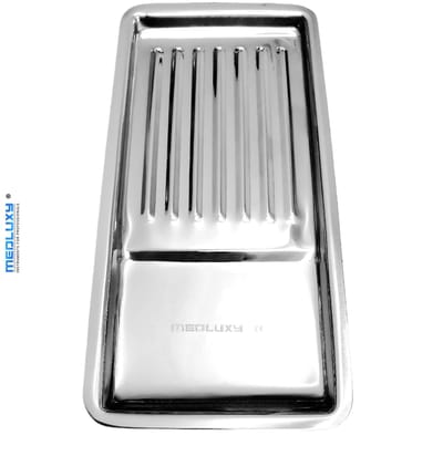 MEDLUXY® Expert - Instrumentenschaal - RVS - afmetingen: 195х90х19 mm - [Professioneel, Stevig, Multifunctioneel, Pedicure Manicure Medische instrumenten schaal, instrumenten dienblad, Tool Tray]