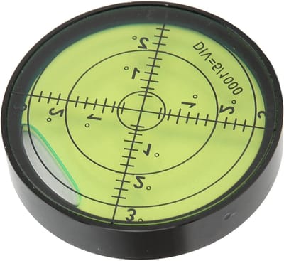 Ronde Waterpas - Meetinstrument - Precisie Meten - Slagvast Metaal - 12 x 60 mm - Zilver