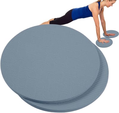 Kniekussen Paar - Trainingspads Vloer - Comfortabel Trainen - Antislip Ontwerp - 18 x 18 cm - Paarsblauw