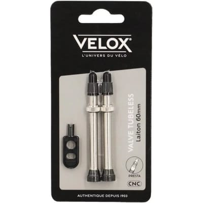 Koperen tubeless ventiel Velox (x2)