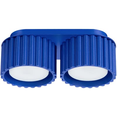Sollux Lighting Plafondlamp Aura - Gx53 - ultramarijn - aluminium - 21x10x8cm