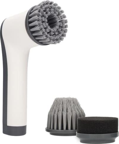 Elektrische Schoonmaakborstel Set - Elektrische Schrobborstel - Voor Badkamer - Wit - Cleanrite