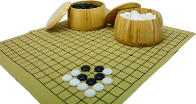 HOT Games Go spel bamboe potten set met Urea stenen en bord.
