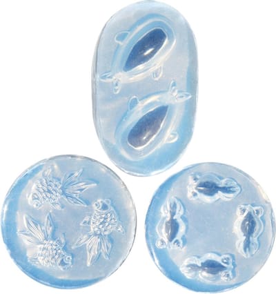 Set van 3 Hars Mallen voor Gouden Vis en Walvis - Epoxy Kaarsen Maken en Sieraden Accessoires