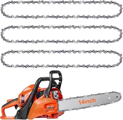 3 Pack Saw Chain 36cm 3/8"LP 50 TG 1.3mm Low Recoil Chain - Geschikt voor Stihl MS180 MS194T MS211 MS230 MSE190C - Perfect voor Boswerk en Houtbewerking