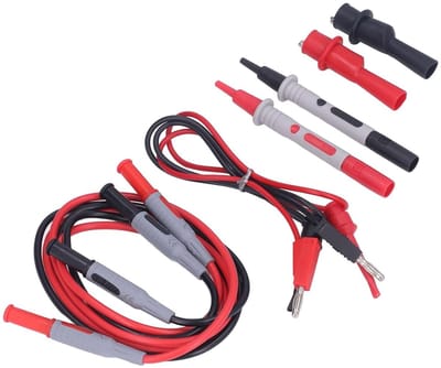 Multimeter Testkit - Meetkabels Sondes - Autodiagnostiek Reparaties - Messing Testpunten - 19A Max - Multicolor